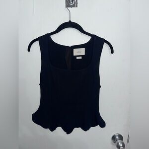Wilfred Rhodora Bustier Top | Black | S